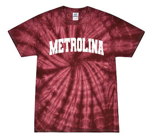 Metrolina Tie Dye T-Shirt-Maroon