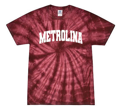 Metrolina Youth Tie Dye T-Shirt-Maroon